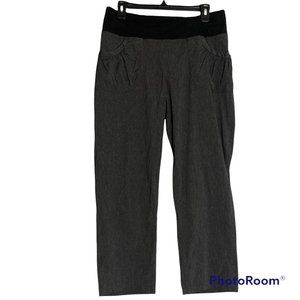 Prana Outdoor Stretch Hiking Athletic Cropped Pants Gray Women's Large